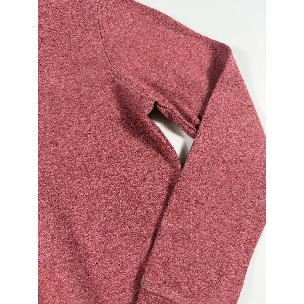 Johnnie-O Sully Jr. Quarter Zip Golf Pullover Red Heather Size 8